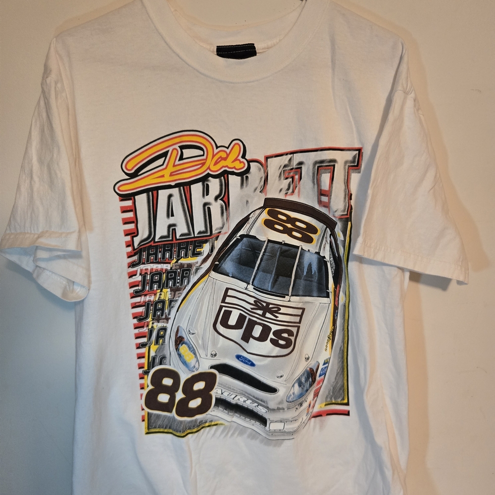 Chase Authentics Dale Jarrett Nascar Tee Shirt Double Sided Mens Large
